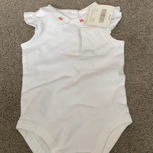 Janie and Jack Girls onesie white 0 to 3 Months